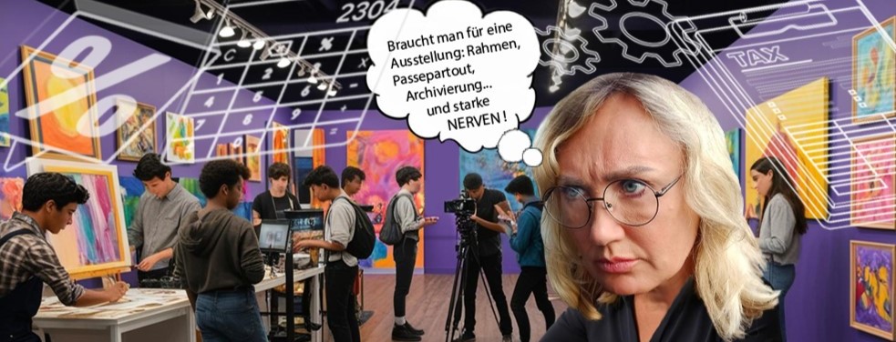 Elena Karloff mit Gedankenblase